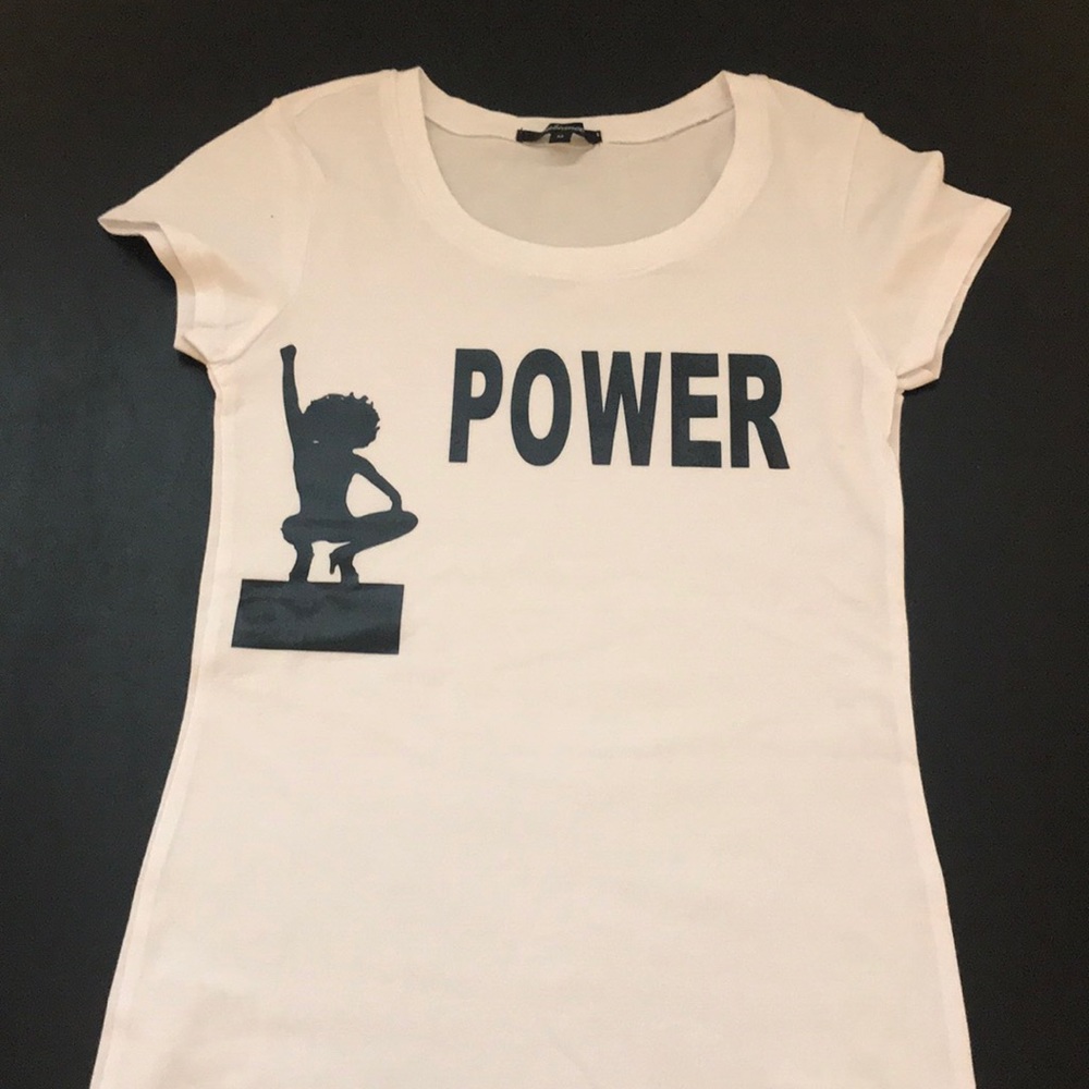 🔥Custom Black Power Shirt🔥 NWOT